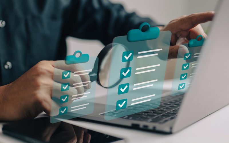 businessman-use-magnifying-glass-with-checklist-clipboard-paper-successfully-complete-business-assignments businessman-use-magnifying-glass-with-checklist-clipboard-paper-successfully-complete-business-assignments